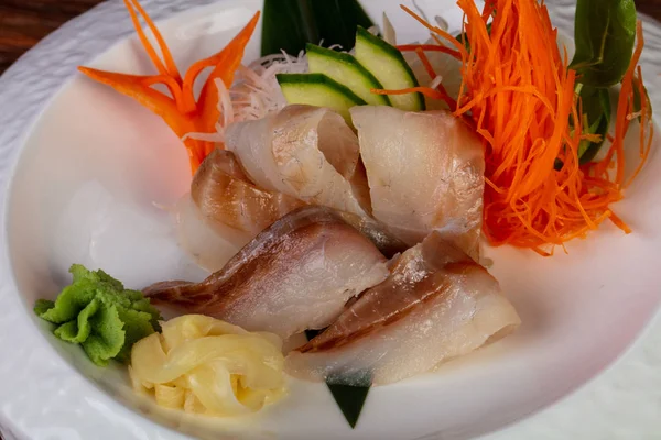 Sashimi Dorado Served Ginger — Stock Photo, Image