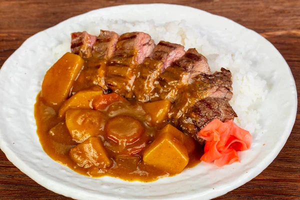 Curry Chili Boeuf Riz — Photo