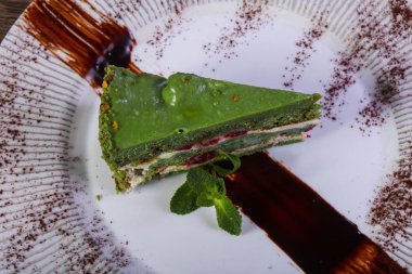 Hizmet çilek nane ile pasta