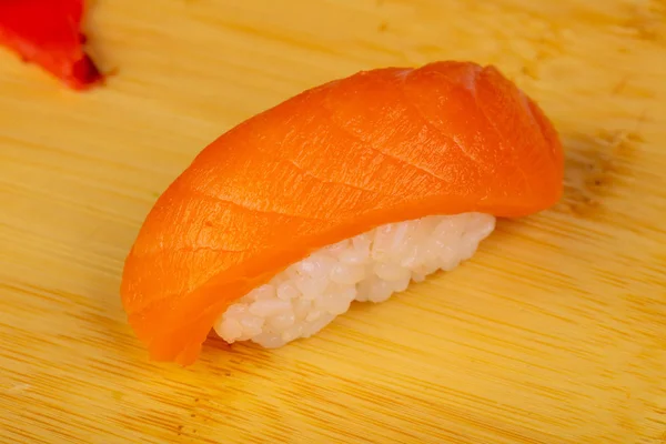 Delicious Salmon Sushi Ginger — Stock Photo, Image