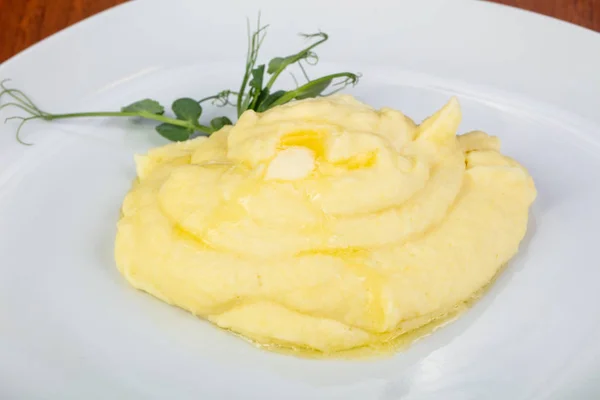 Leckere Kartoffelpüree Mit Kräutern — Stockfoto