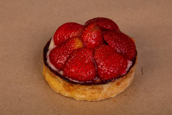 Tartelettes Aux Fraises Crème — Photo