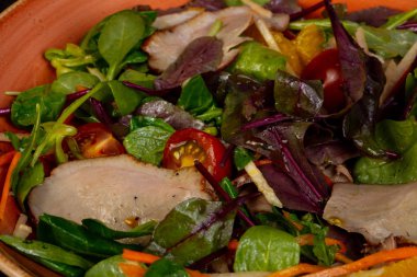 Ördek göğsü ve domates salatası