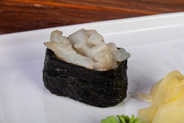 Japonez Sushi Gunkan Coada Galbena — Fotografie, imagine de stoc