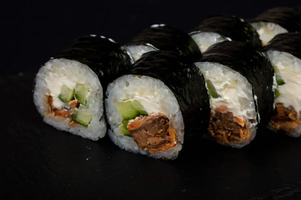 Japanese Cold Roll Salmon — Stock Photo, Image