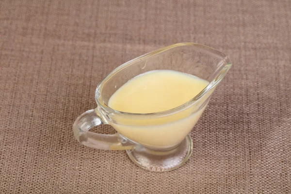 Sweet Condensed Milk Bowl — Stock Photo, Image