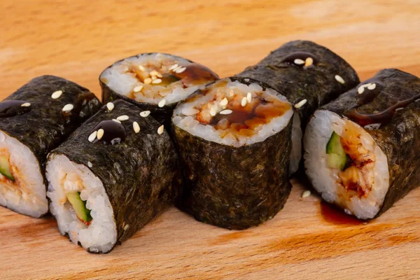 Roll Unagi Maki Eel — Stock Photo, Image