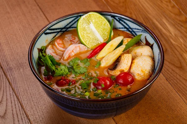 Thai Tom Yam soup with prawn
