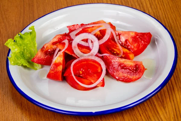 Salade Végétarienne Tomates Légumes Diététiques — Photo