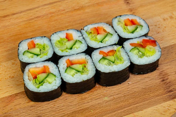 Vegetarian Maki Roll Cucumber — Stock Photo, Image