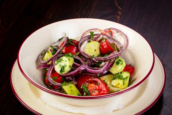 Ensalada Georgiana Con Verduras Cebolla — Foto de Stock