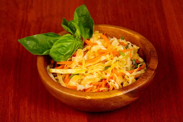 Shredded carrot and cabbage salad