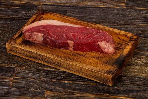 Filete Res Crudo Striploin Black Angus —  Fotos de Stock