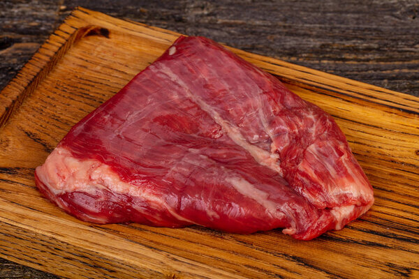 Raw beef Flank steak Black Angus
