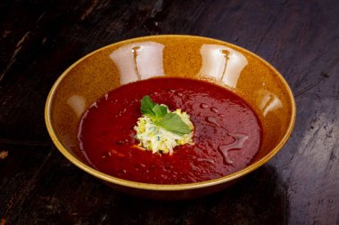 Gazpacho soğuk İspanyol domates çorbası