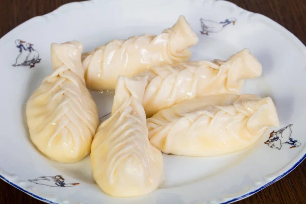 Georgian Traditional Khinkali Cheese — Stock Photo, Image