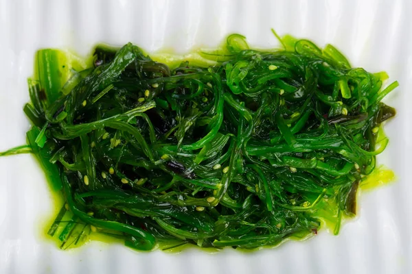 Tasty plate of marrinated algae