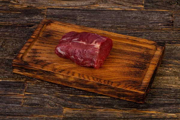 Syrové Hovězí Steak Zaoblení Black Angus — Stock fotografie