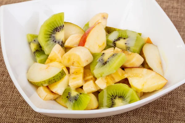 Fruits salad with kiwi and apple