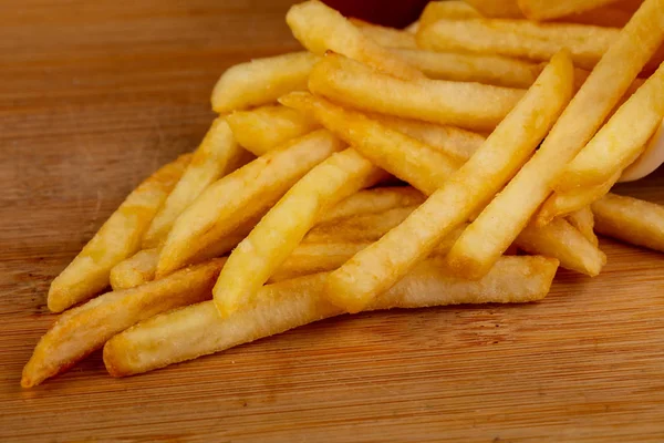 Papas Fritas Con Salsa — Foto de Stock