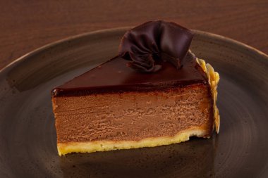 Tatlı lezzetli peynirli kek tabağı