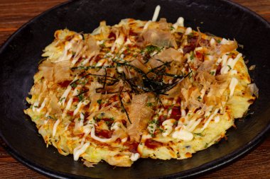 Deniz ürünleri ve balık Japon pizza