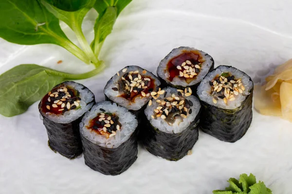 Sushi Unagi Maki Angolna — Stock Fotó