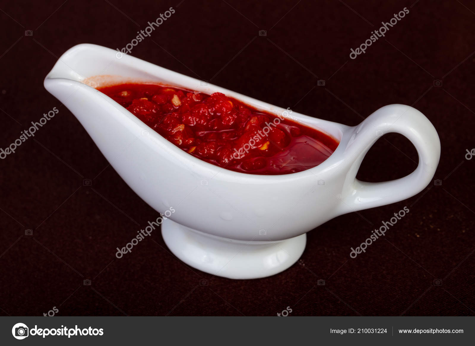 Spicy Tomato Sauce Bowl — Stock Photo © AndreySt 210031224