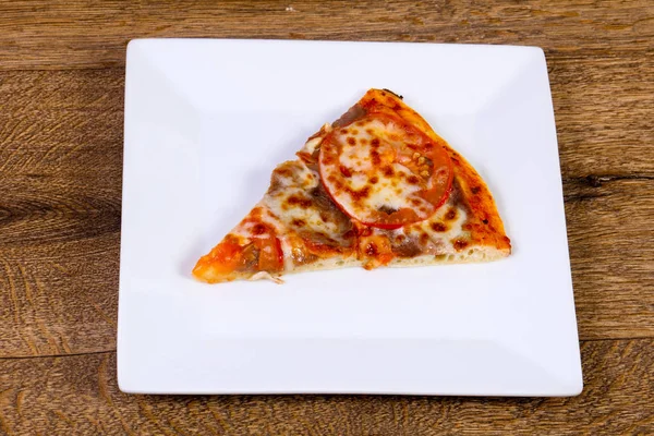 Pizza Beef Cheese Tomato — Stock Photo, Image
