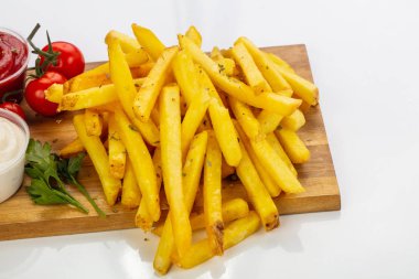 Fransız patates sos kartı ile