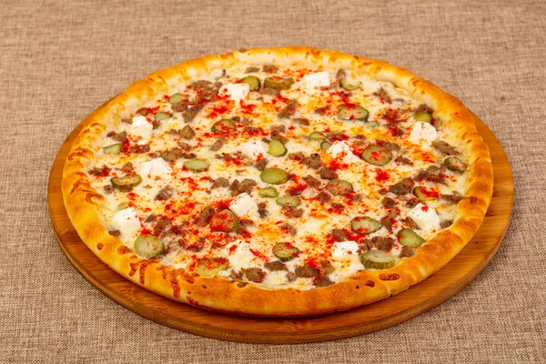 Hús Sajt Pizza Mix Assortie — Stock Fotó