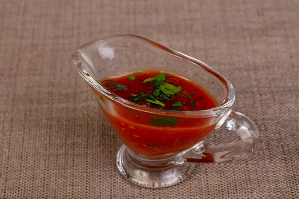 Spicy Tomato Sauce Bowl — Stock Photo, Image