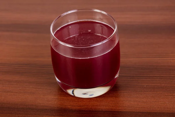 Cold Cherry Juice Glass — Stock Photo, Image