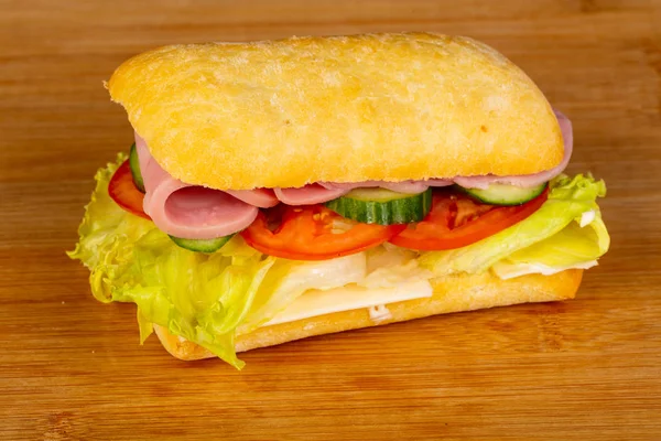 Panini Con Prosciutto Pomodoro — Foto Stock