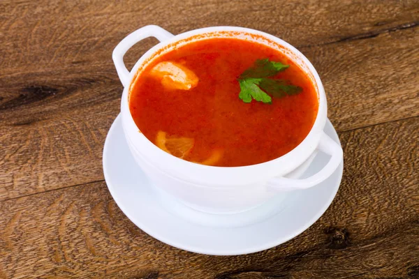 Russian Solyanka Soup Parsley — Stock Photo, Image