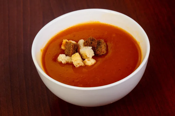 Pumpkin Cream Soup Bread — Stock Photo, Image