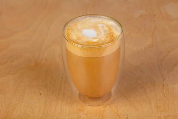 Coffee Cappuccino Glass Milk — Stock Photo, Image