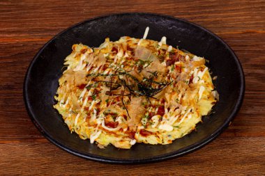 Deniz ürünleri ve balık Japon pizza