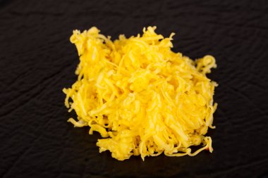 Rendelenmiş sarı peynir Tepesi yığın