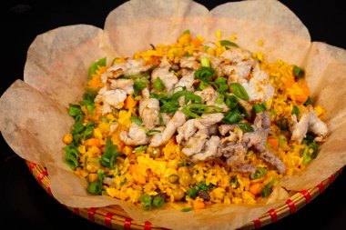 Asya mutfağı - Fried rice ile domuz eti