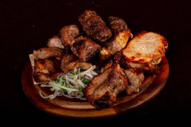 Şaşlık Kebap ayarla - domuz, sığır eti, kuzu, tavuk