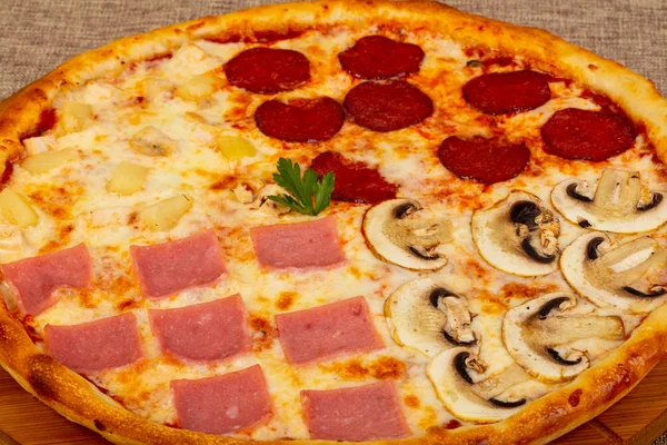 Pizza Assortie Mix Cheese — Stock Photo, Image