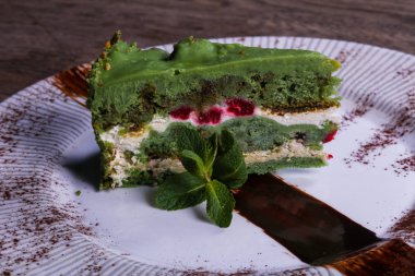 Hizmet çilek nane ile pasta