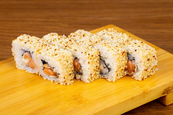 Tasty Alaska Rolls Sesame — Stock Photo, Image