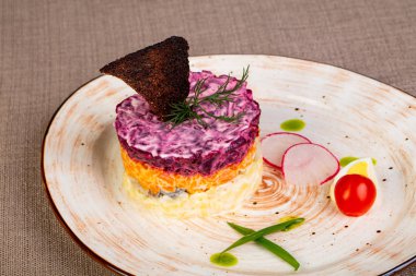 Pancar Salatası Rus ringa balığı