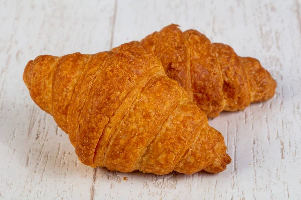 Delicious Traditional Baked French Croissant — Stock Photo, Image