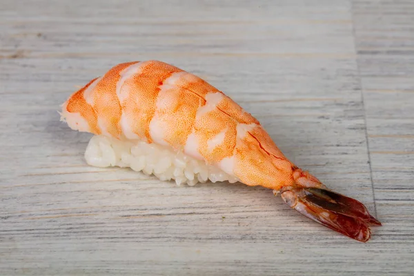 Japanska Kalla Sushi Med Räkor — Stockfoto