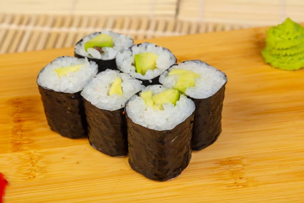 Roti Gulung Sushi Mini Alpukat Lezat — Stok Foto