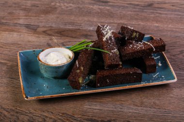 Garlick ekmek snack bira için