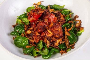 Kızarmış tavuk karaciğer - Asya tarzı